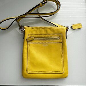 COACH Yellow Leather Crossbody